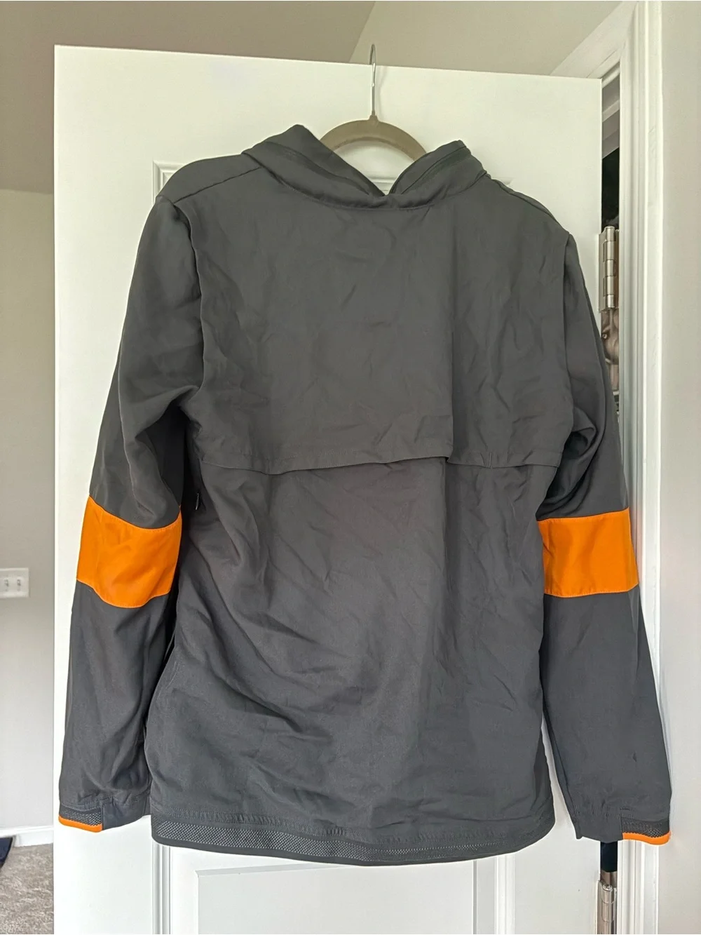 Nike Gray Zip Up Jacket with Orange Accents & Tennessee Vols